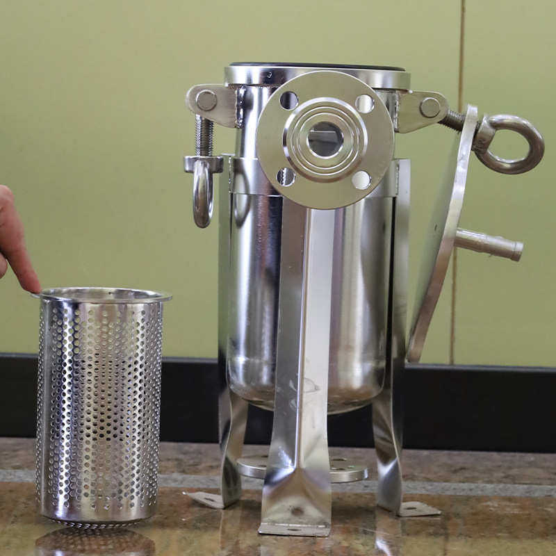 专业过滤器顶入式袋式工业循环水处理不锈钢过滤器单袋过滤器厂家