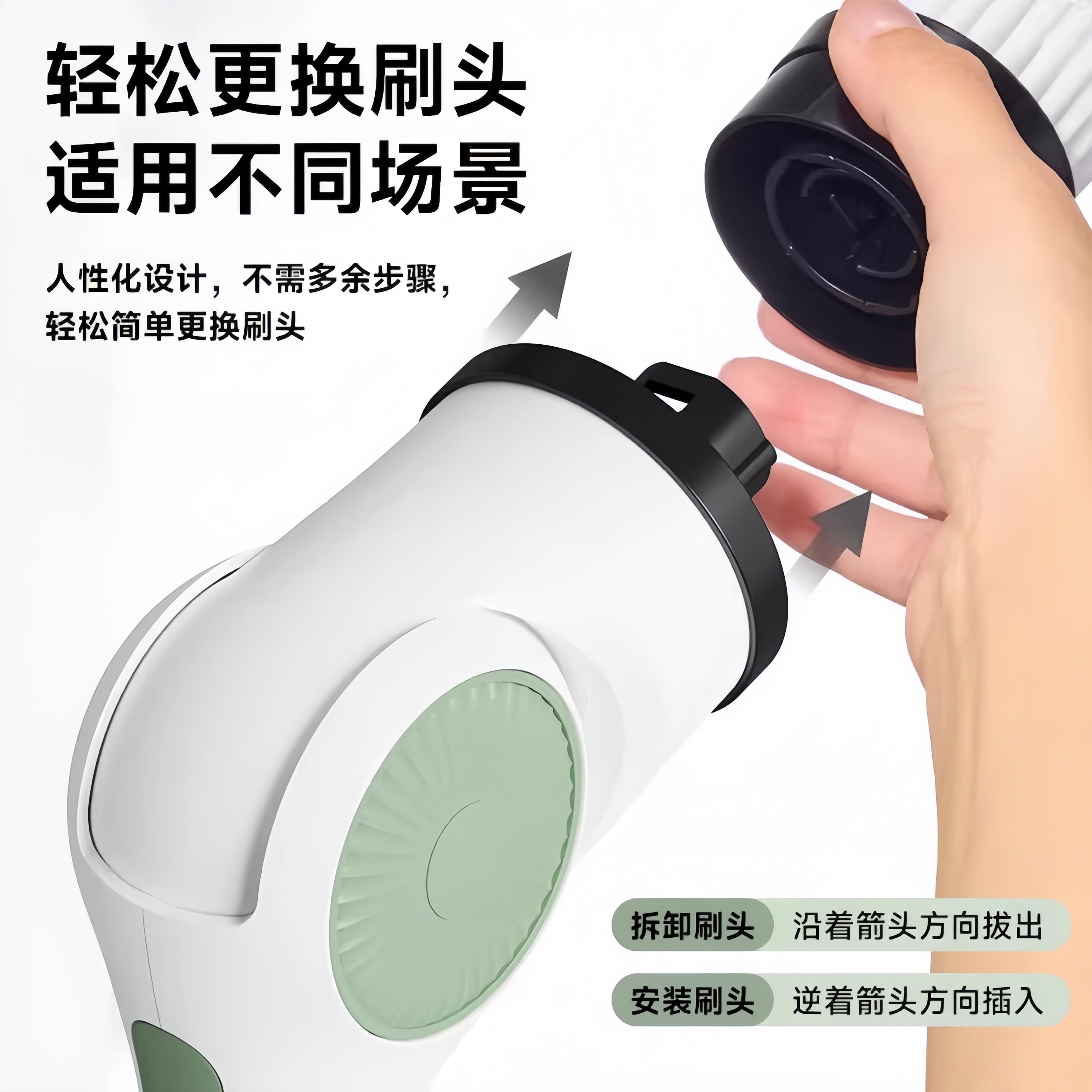 德国精工电动拖把家用多功能清洁刷强力电机可伸缩全自动懒人拖布