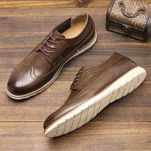 Fashion leisure shoes and comfortable leather shoes PU男皮鞋