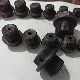 旋耕机齿轮箱变速箱排气螺丝,带孔,油堵 丝扣14 16 18 20/22油堵