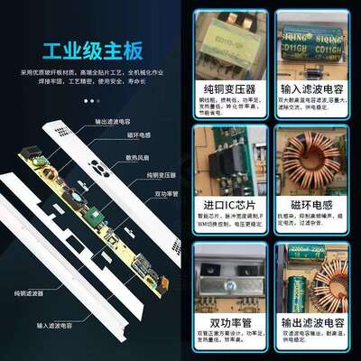超薄长条12V33A400W风扇灯箱超薄长条开关电源静音款LED亮化发光