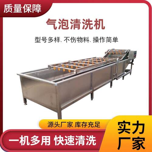 蔬菜气泡清洗机桃子梨子水果清洗机李子杨梅清洗机秋葵清洗机器