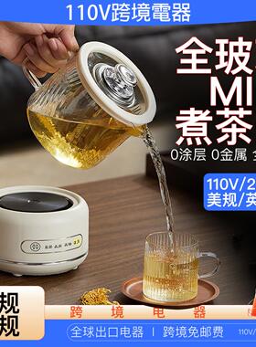 养生壶小型一人2026新款高端办公室小功率全玻璃110Vmini小煮茶壶