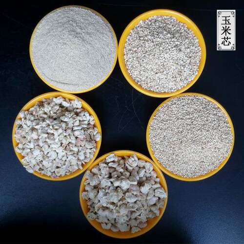 厂家009直抛玉米芯玉米芯粒砂发磨料颗宠物垫料除尘抑臭玉米芯光