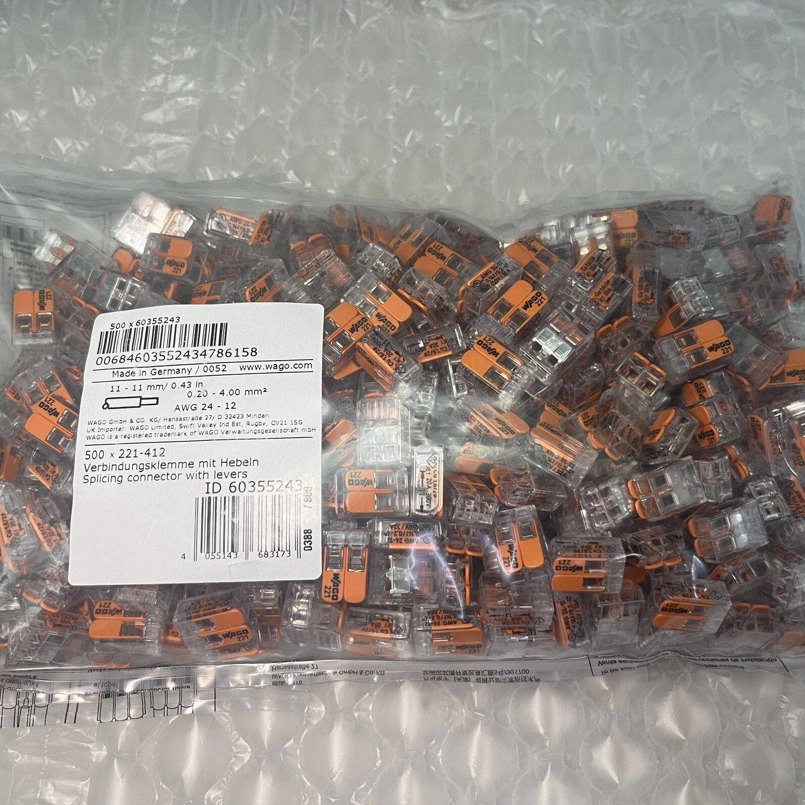 wago万可接线端子221-4接线端子