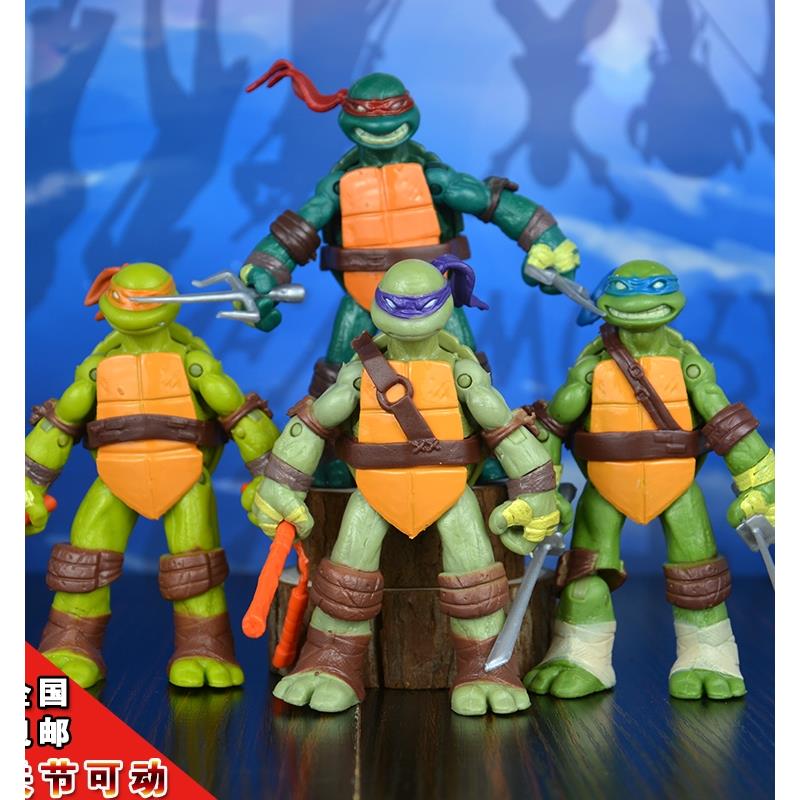 正品关节可动忍者神龟办忍者手龟 武器模型童玩儿具动漫公仔成人