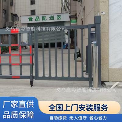 小M003区人行通道玻璃广告门人告脸区别刷卡广小门智能识社门禁系