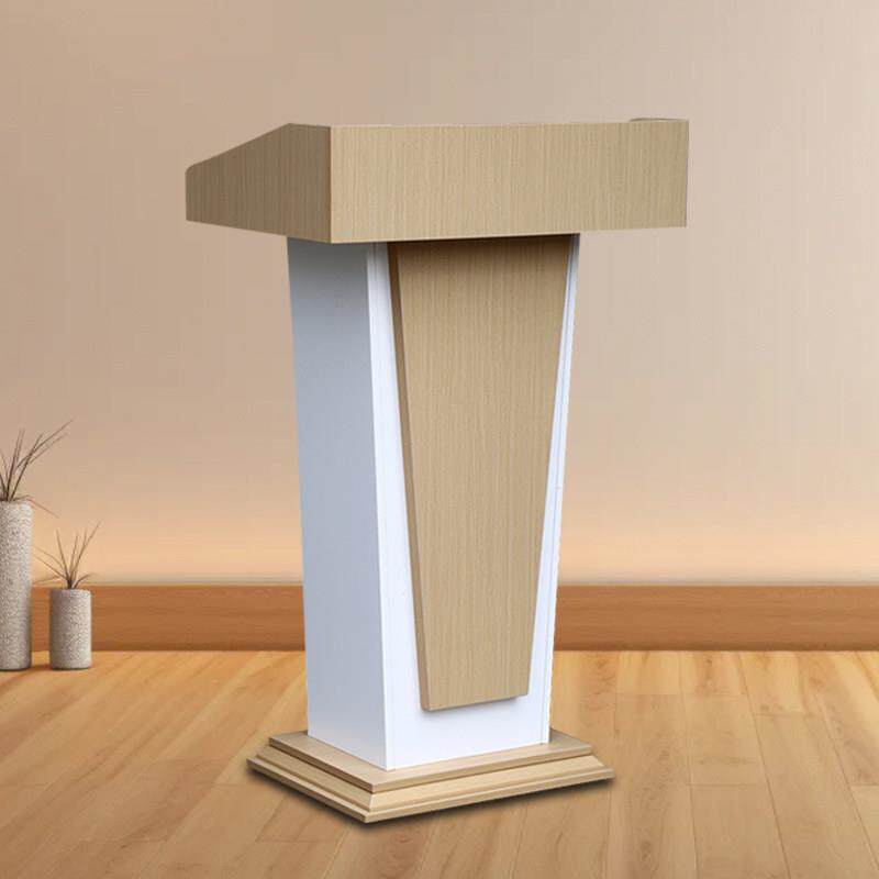 新款简约可移动演讲台发言台酒楼接待台迎宾台会议培训主持讲话台