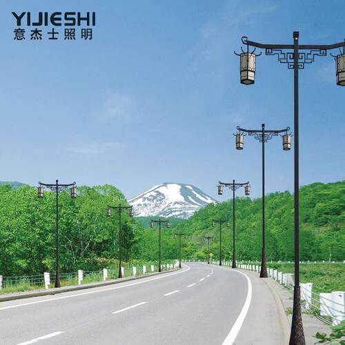 意杰士0YJS-GDSD米电双头古典1杆路灯城市主道景区特色仿古造市型