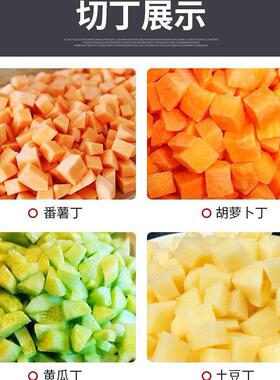大型速切丁机机商用切萝卜高豆黄瓜丁大口径颗粒机电动土切方SJY