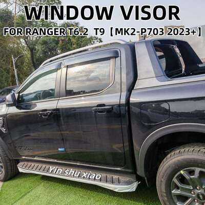 适用福特游骑侠T9晴雨挡雨眉遮阳板Ford Ranger T6 Window Visor