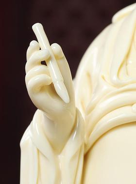 戴玉堂陶瓷化文昌帝君神像摆件德ltao6174白瓷文星君像书房桌书家