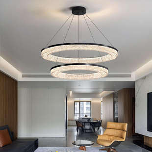 意式极简客厅吊灯大气高端轻奢别墅大厅主灯高级感简约现代卧室灯