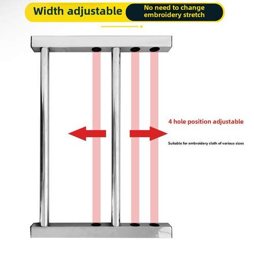 小十字绣框架绣花担架手绣花工具简单绣花担架不锈钢框架固定绣花
