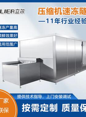 竹笋平板速冻机隧道式速冻单冻机设备火锅丸子食品速冻机设备