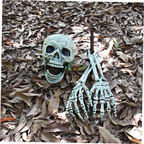 Halloween decoration skull hand bone simulation skull props