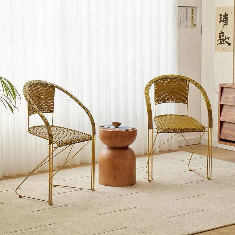藤椅休闲简约餐椅办公椅铁艺藤编织阳台藤椅编制阳台藤椅靠背现代,商业/办公家具,商用藤编家具,淘宝优惠券,粉丝福利购,淘宝优惠卷