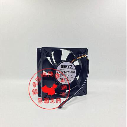 原装伺服SERVO 12038 CNDC24Z7P-069 24V 0.37A 9W 3线散热风扇