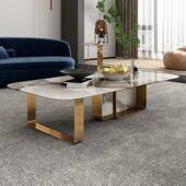 868953轻奢岩石型板茶几电视客柜组合代现简约长方形厅高端小户置