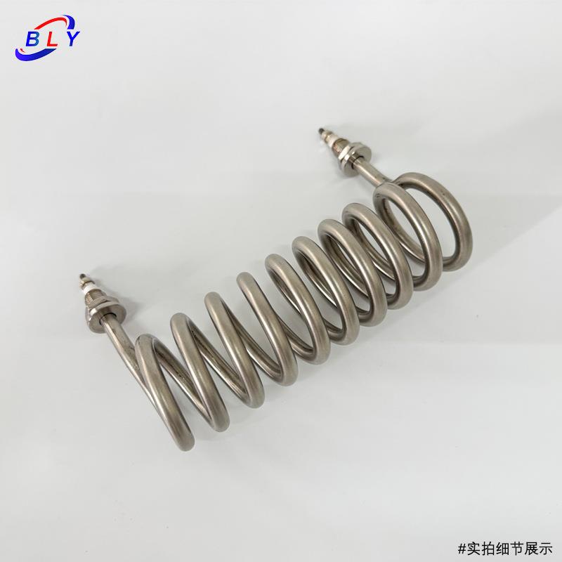 式加热管蒸馏水器加热管温旋控不锈钢弹螺簧嵌88电入式螺旋热管