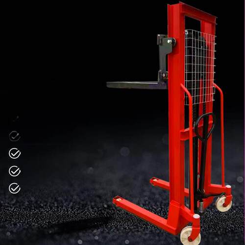 0.5吨1吨2t手动液压叉车叉车小型堆垛车推力车装卸起重叉车