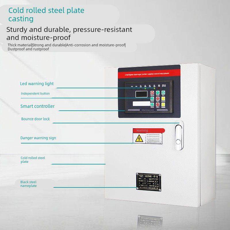 双水泵智能4千瓦KW一用一备380V控制箱配电箱一控二污水泵稳压泵,电子/电工,配电控制柜/控制箱,淘宝优惠券,粉丝福利购,淘宝优惠卷