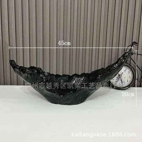 前台 酒店装饰迎客松花瓶新花艺玄关景观中式家居树脂摆件办公桌