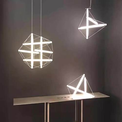 Light Structure设计师创意个性艺术吊灯现代简约样板房餐厅马扎