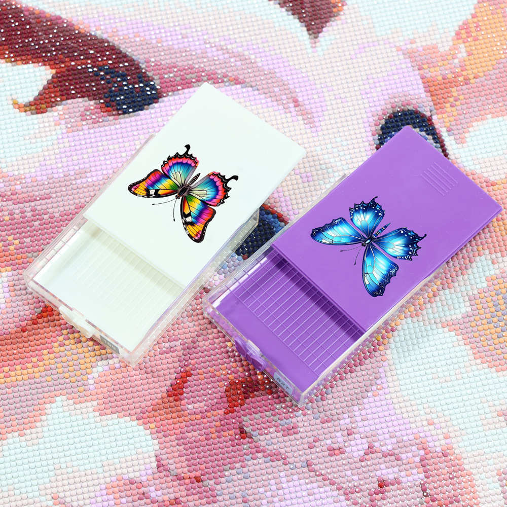 钻石画新款蝴蝶多功能翻钻盘 漏斗筛钻盘分钻盘DIY钻石绣工具套装