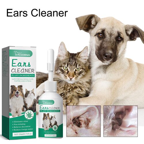 YEGBONG Pet Ear Drops, Gentle Ear Cleaning Solution for Cats