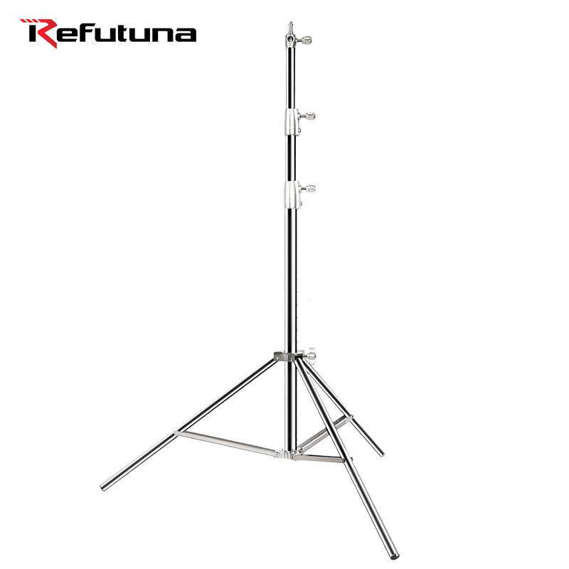 锐富图2.8米不锈钢灯架加粗摄影灯架旗板架闪光灯支架影室三脚架
