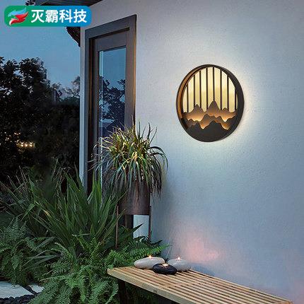 新款户外防水壁灯楼梯过道简约新中式庭院灯外墙灯阳台别墅门厅灯