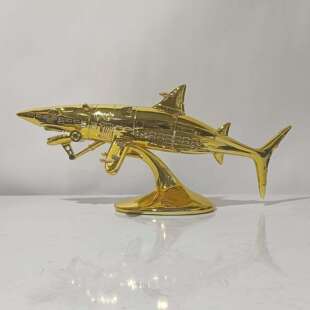 树脂工艺品电镀金色办公室客厅酒柜大堂书房玄关售楼部桌面摆件