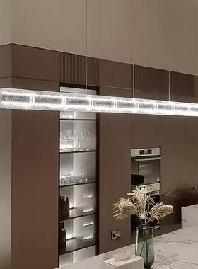 Flos意大利Luce Orizzontale一字餐厅设计师北欧极简吧台长条吊灯