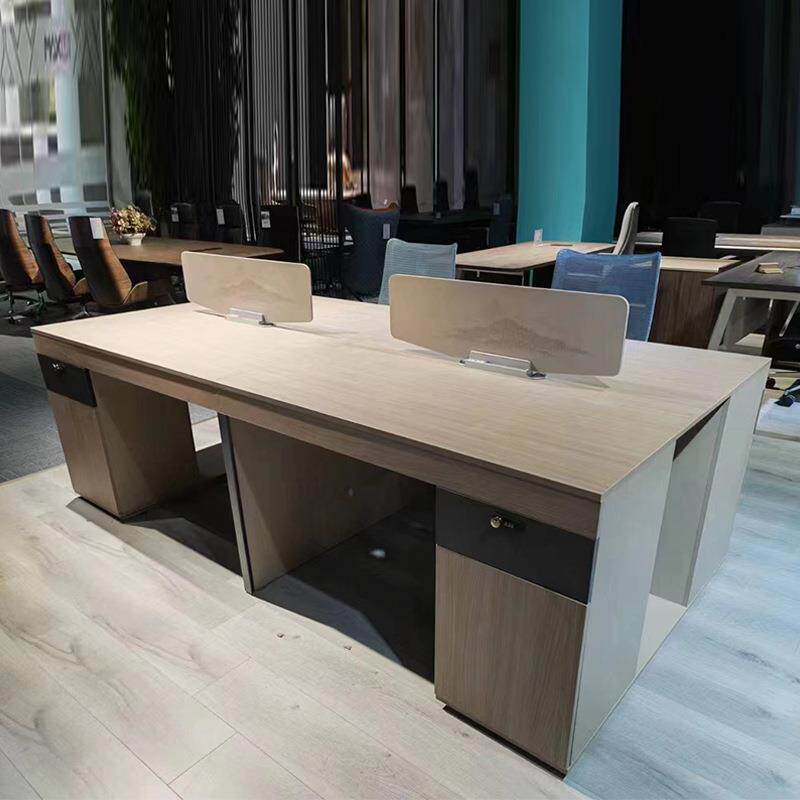 现代简约四人位职员办公桌椅组合现代职工工位屏风卡位员工桌