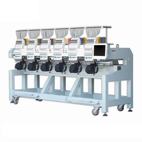 全新六头电脑绣花机全自动6头帽绣平绣刺绣机 embroidery machine