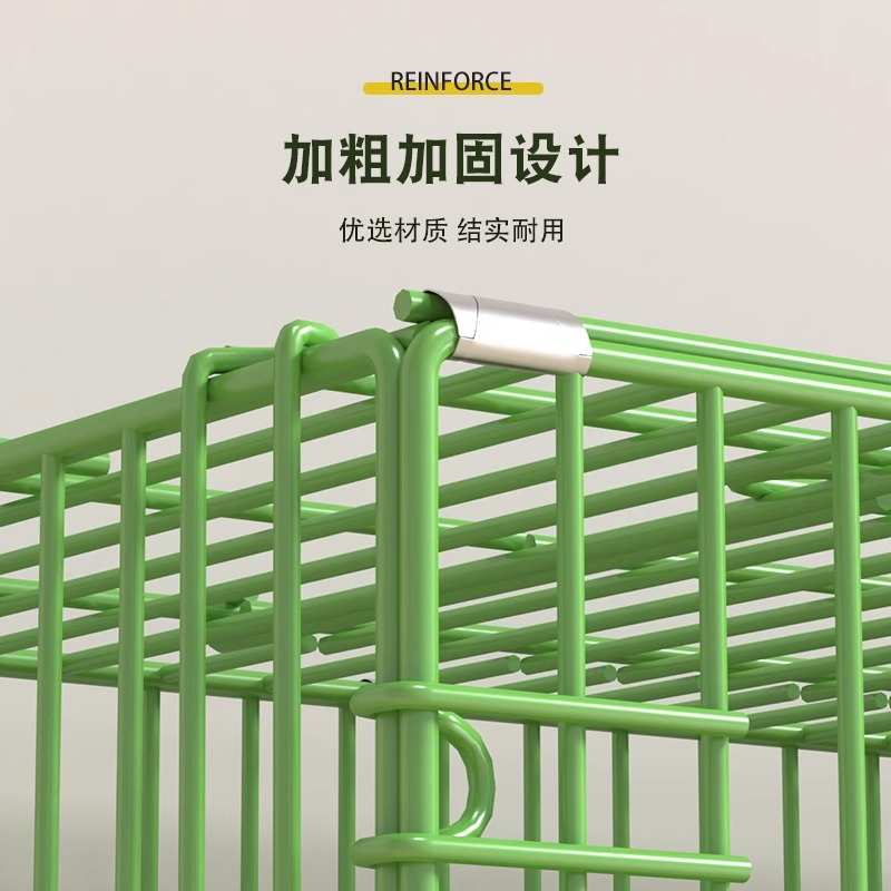 厕所中小型迪带防锈笼柯专用笼子室内狗基泰宠物狗纳米犬笼子加粗