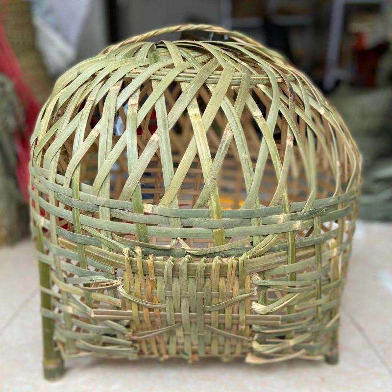 鸡笼子竹编家用农用可用于养鸡鹅鸭猫狗家禽动物笼子加大坚固笼