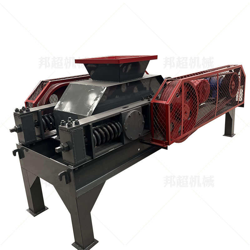 对辊式制砂破碎机挤压对辊粉碎机河卵石 煤矸石石英石对辊破碎机