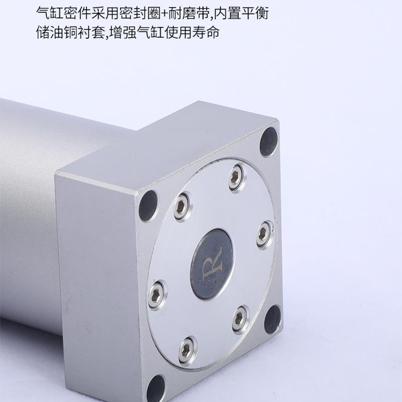 上法兰配管式VPL安装ASCFA2/32/40/55旋0/63夹具气缸转转角缸气-