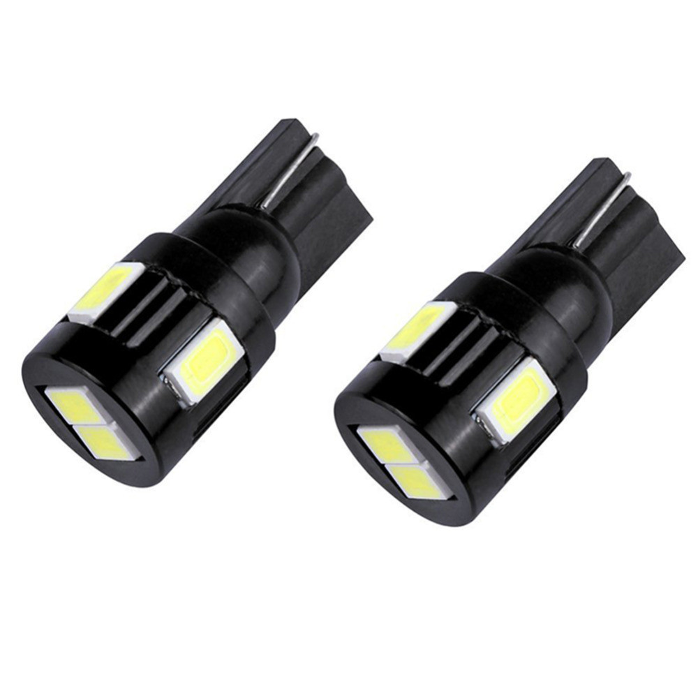 194 W5W T10 5630 5730 6SMD 汽车 LED 示宽灯 阅读 牌照灯