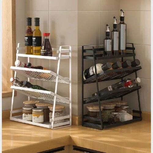 Seasoning storage rack kitchen condiment organizer soy