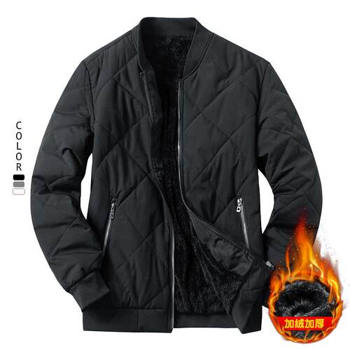 Cotton jacket men's flight suit outerwear workwear plus