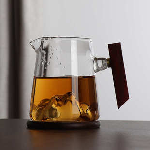 公高档茶主人公道茶 海玻璃杯倒杯手柄分单个茶器带茶壶新款