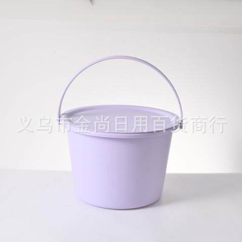 New plastic water bucket with lid, portable storage bucket s