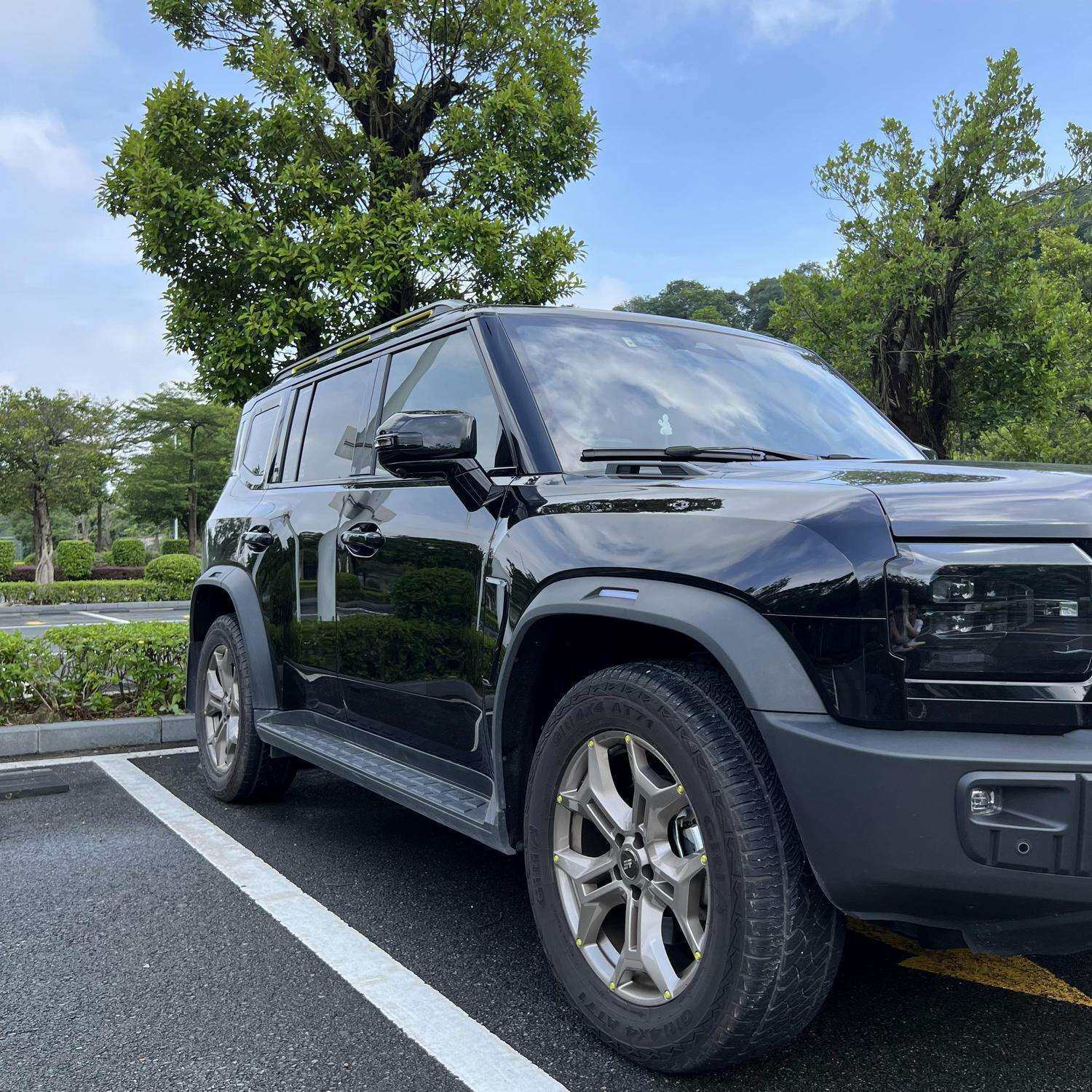 适用捷途旅行者山海T2防刮耐磨黑武士款车门侧裙防刮车身护板侧贴