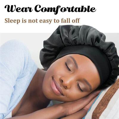 Large Satin Bonnet,Silk Bonnet Hair Wrap for Sleeping, Sleep