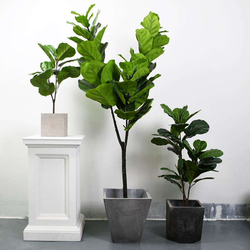 北欧简约水泥花盆客厅室内庭院植物器具现代简约创意落地盆栽大号