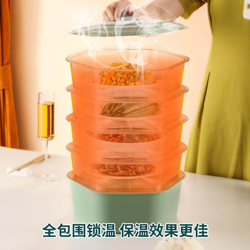 保温菜罩家用多层透气食物罩透明餐桌罩多功能塑料防尘饭罩盖菜罩