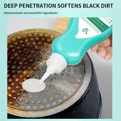 150ml Pots And Pan Cleaner Kitchen Cleaning Black Pot Bottom